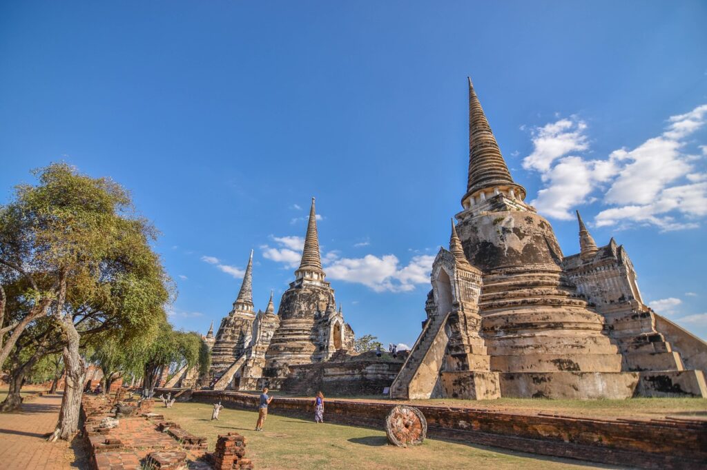 Ruiny świątyni Wat Phra Si Sanphet w Ayutthaya