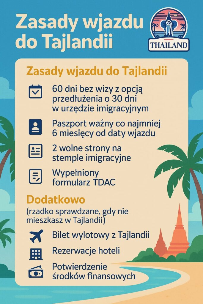 Wjazd do Tajlandii w 2025 roku – wizy, paszport, nowe obowiązki (TDAC) 4