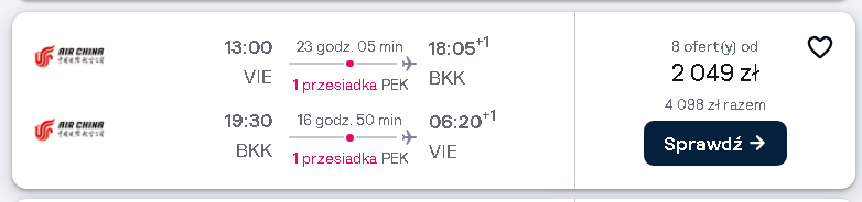 Loty do Tajlandii od 2049 zł w sezonie. Z Wiednia i frankfurtu nad Menem 4