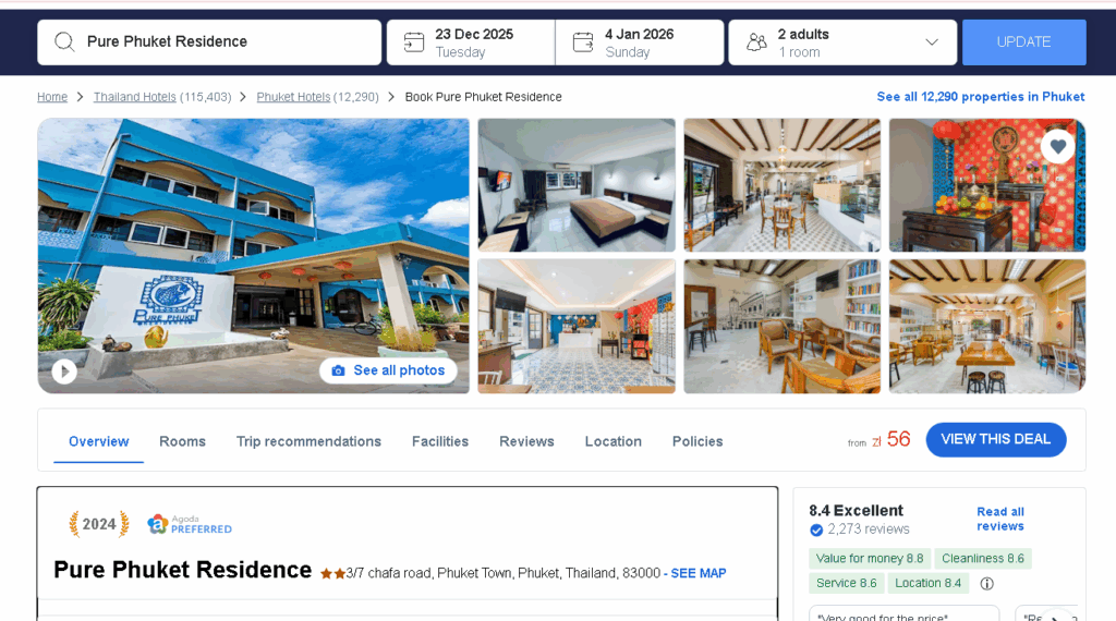 Phuket na Boże Narodzenie + Sylwestra za 4001 zł/os. (loty + hotel) – 14 dni, na własną rękę! 4