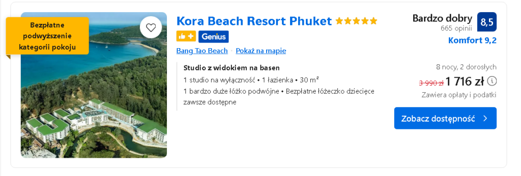 Majówka w Tajlandii za 3735 PLN (loty + hotel 8 dni) 4