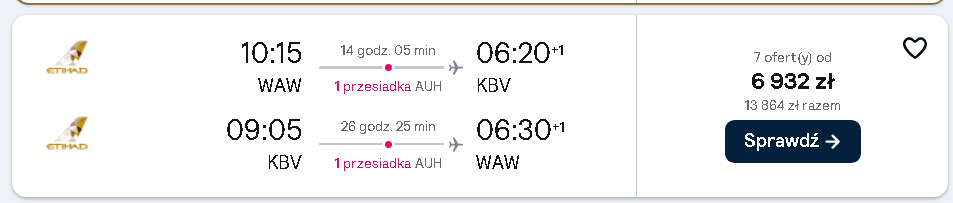 **Loty Biznes Klasą do Tajlandii od 6932 PLN! Promocja Etihad!** Loty Biznes Klasą do Tajlandii od 6932 PLN! Promocja Etihad! 3